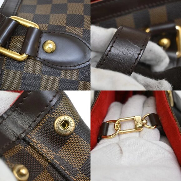LOUIS VUITTON Hampstead PM Shoulder Bag Damier Ebene Leather BN N51205 10EF275 - Picture 11 of 16